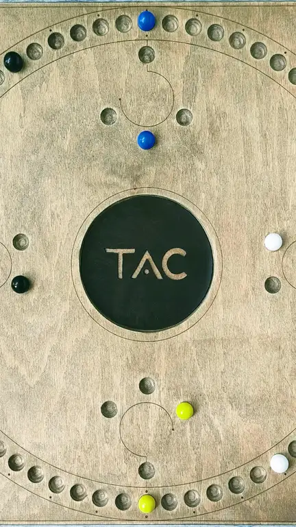 TAC board from above at the end of a match