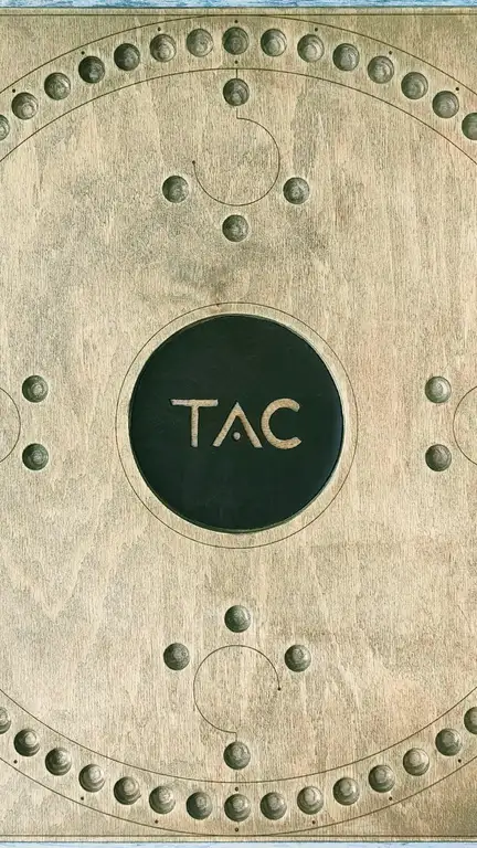 TAC board from above at the start of a match