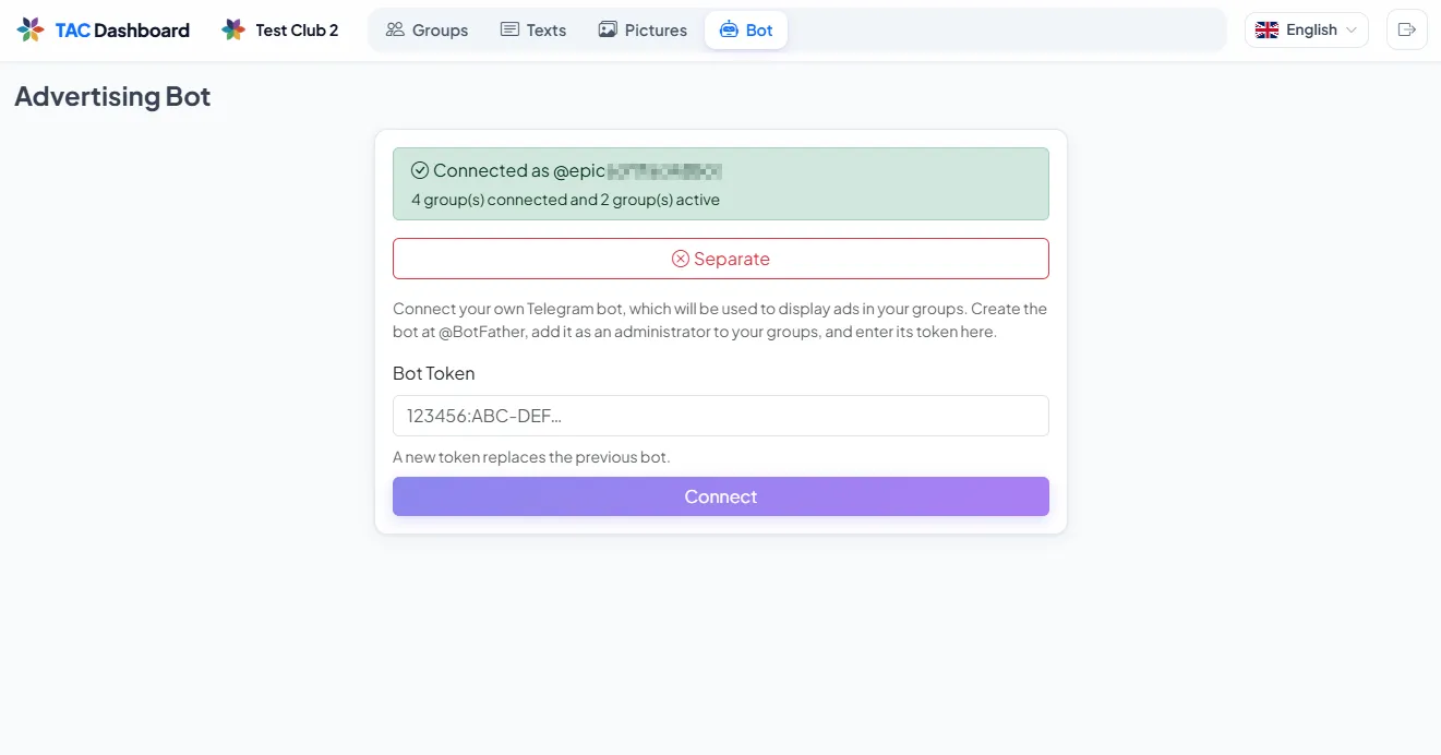 Connect bot